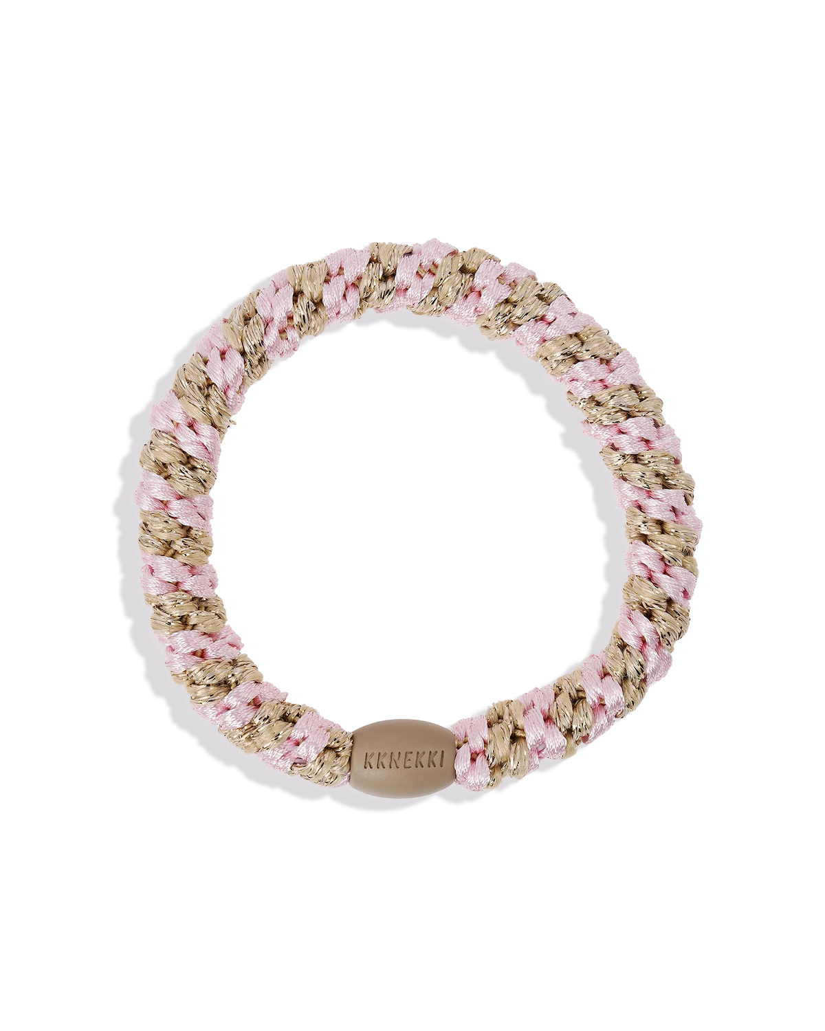 LIGHT PINK-BEIGE GLITTER STRIPE