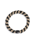 BLACK-BEIGE GLITTER STRIPE