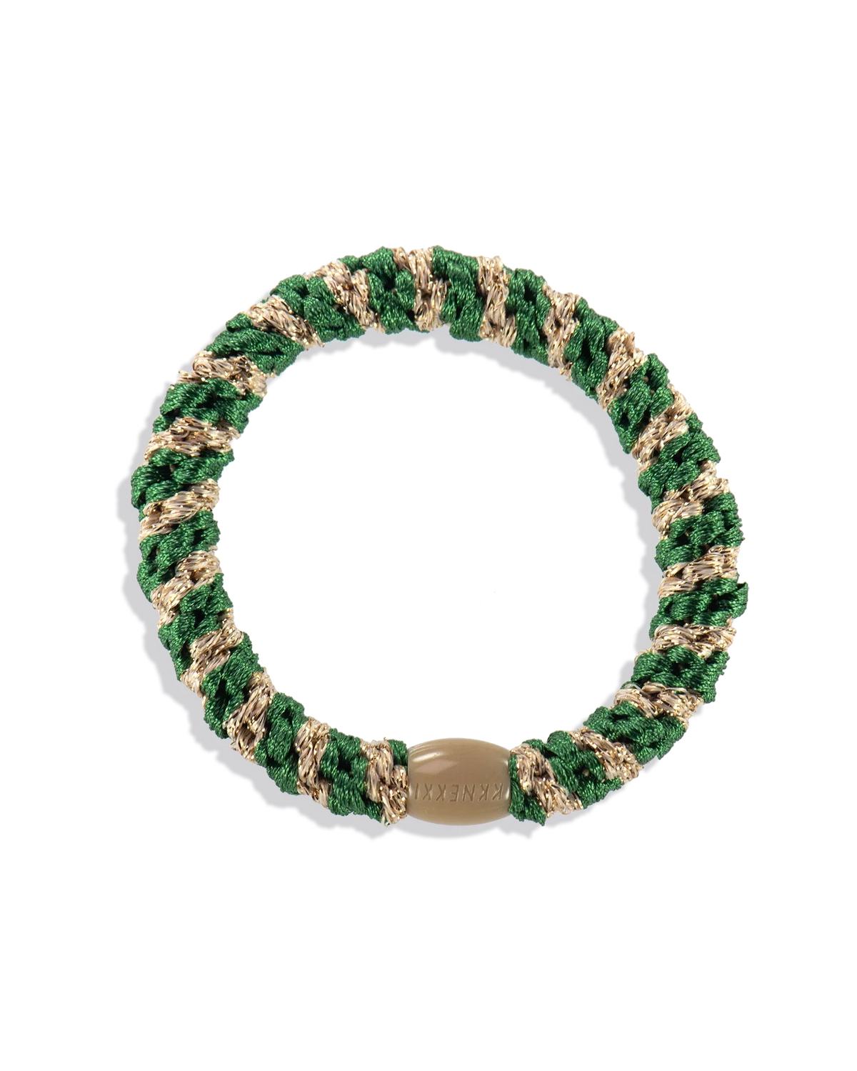 FORREST GREEN-BEIGE GLITTER STRIPE