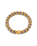 MAUVE-GREEN GOLD STRIPE