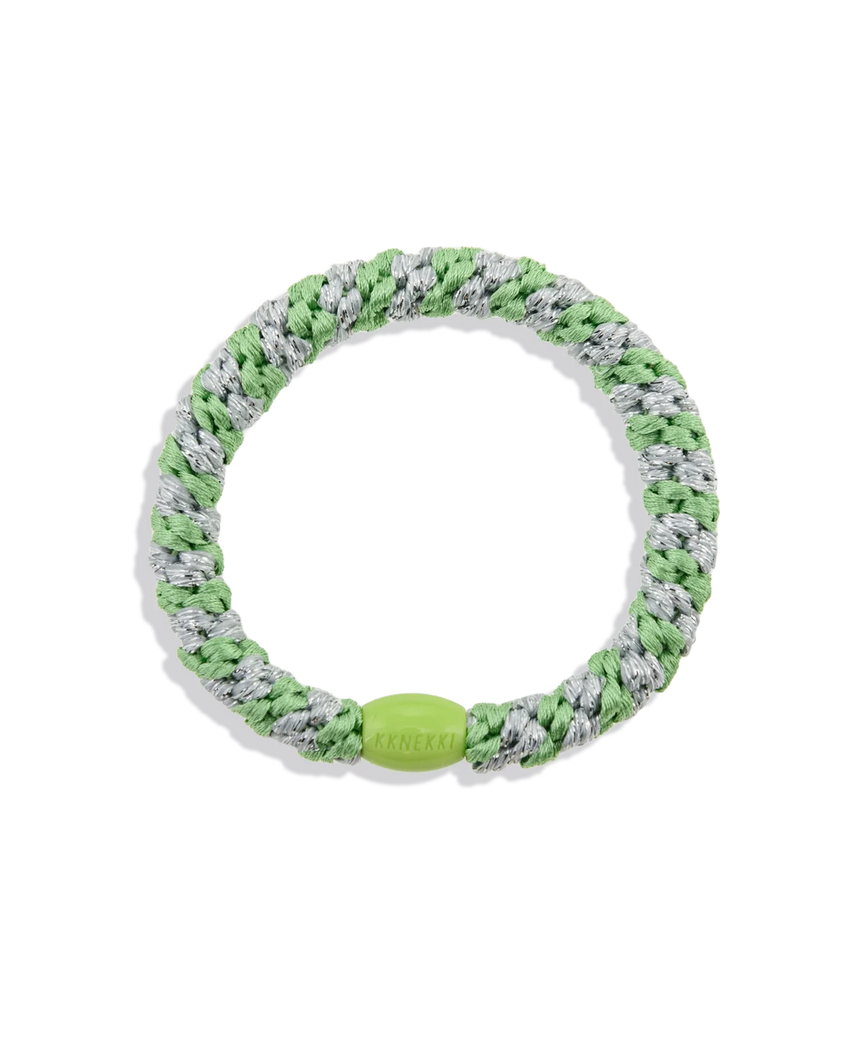 LIND GREEN SILVER GLITTER STRIPE