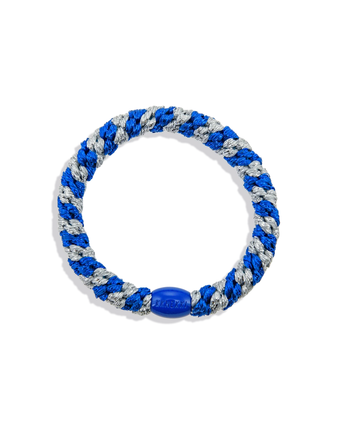 ELECTRIC BLUE GLITTER SILVER GLITTER STRIPE