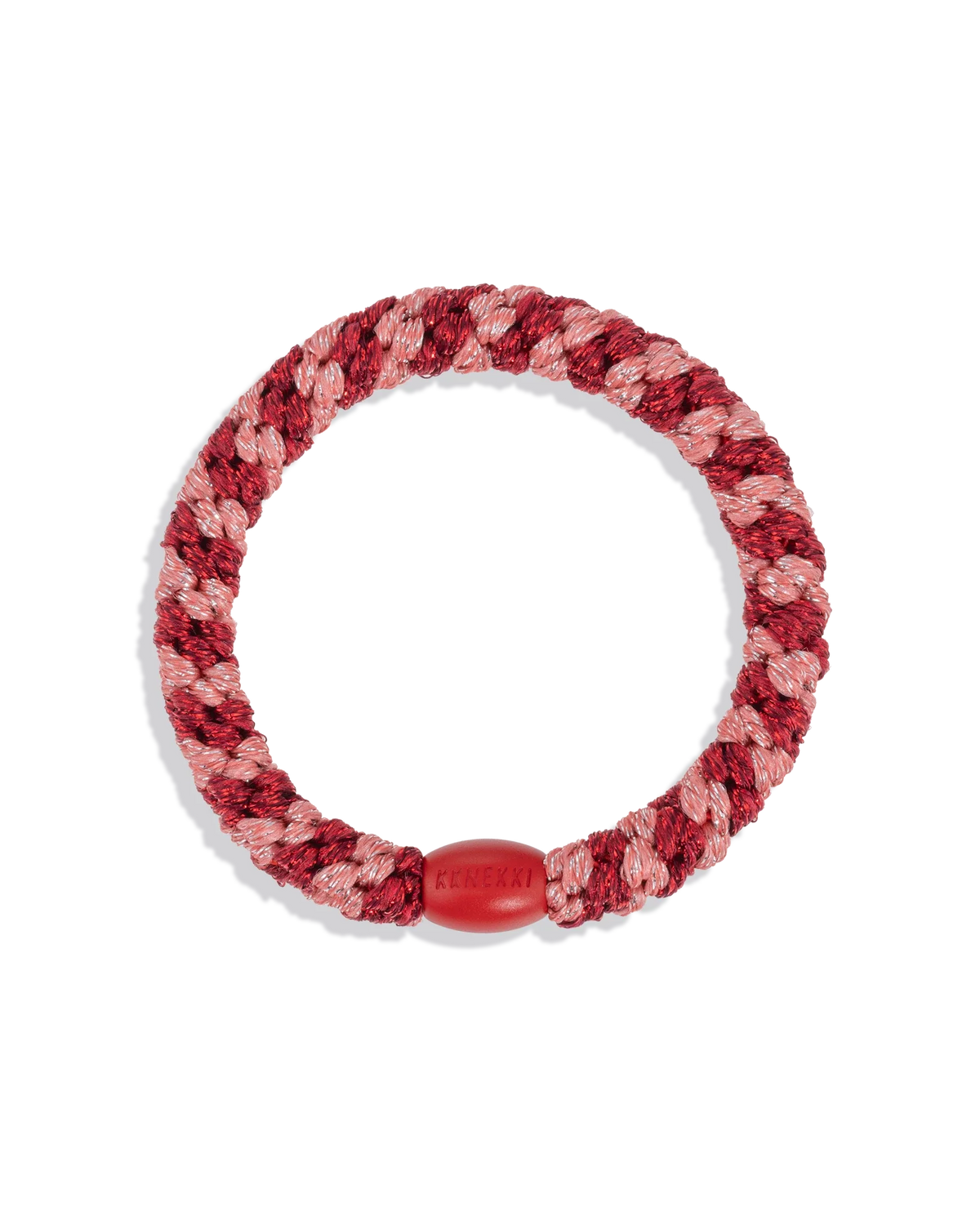 CORAL BORDEAUX GLITTER STRIPE
