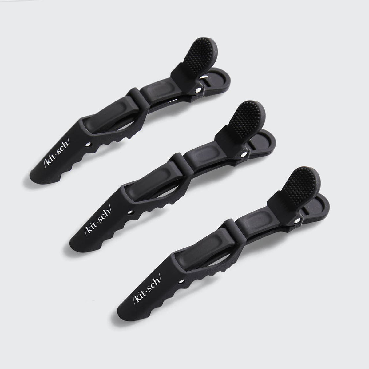 Black No-Slip Alligator Clips 3pc Set