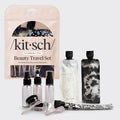 Black & Ivory Travel Bottles for Toiletries 11pc Set