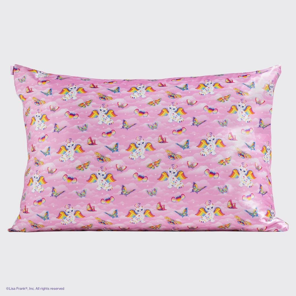 Lisa Frank x Kitsch Satin Pillowcase in Angel Kitty™