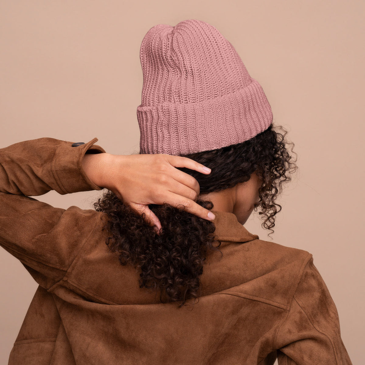 Glazey™ Satin-Lined Beanie in Blush