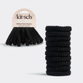 Black Ribbed Hair Elastics