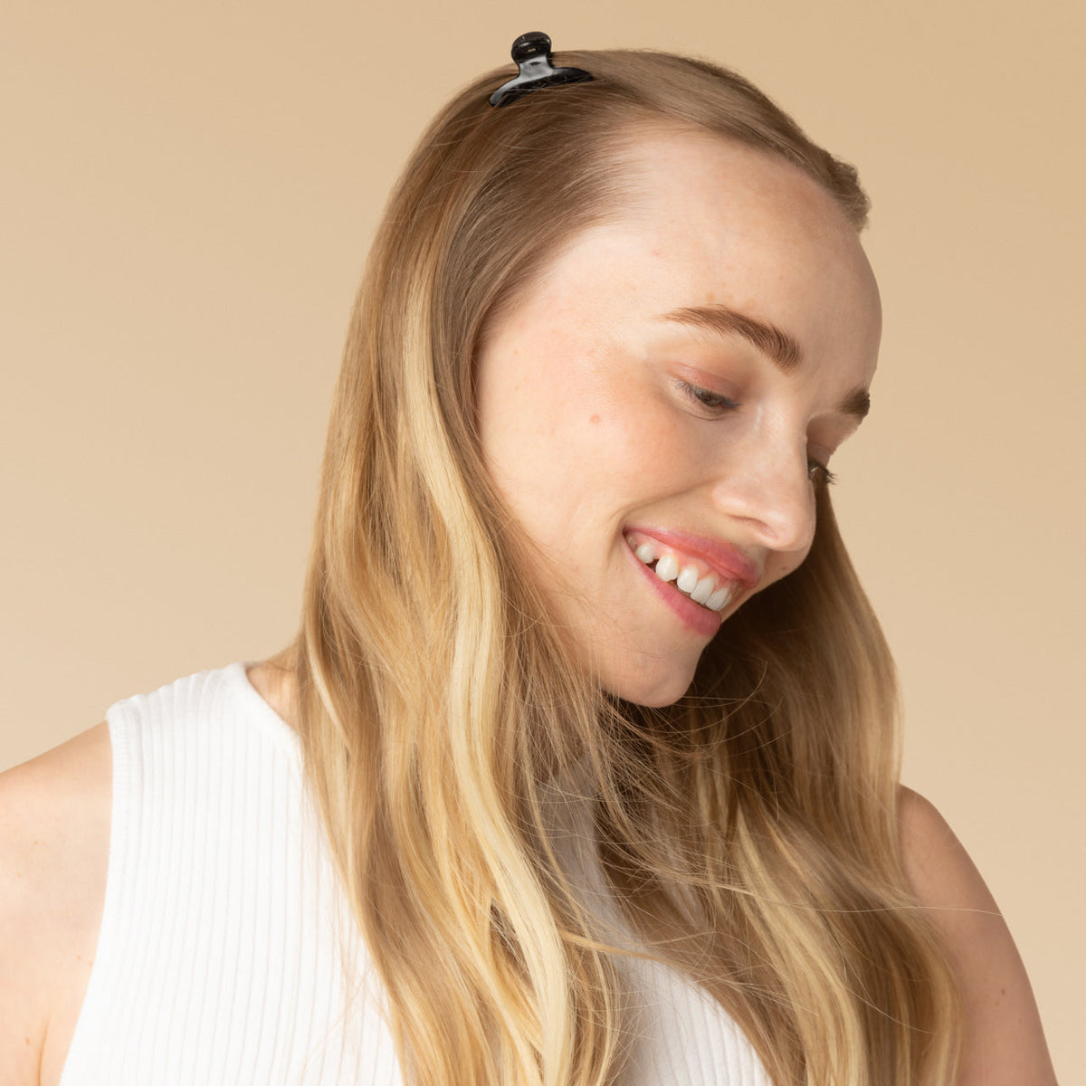 Soft Pink, Mocha & Black Mini Arched Clips 6pc Set