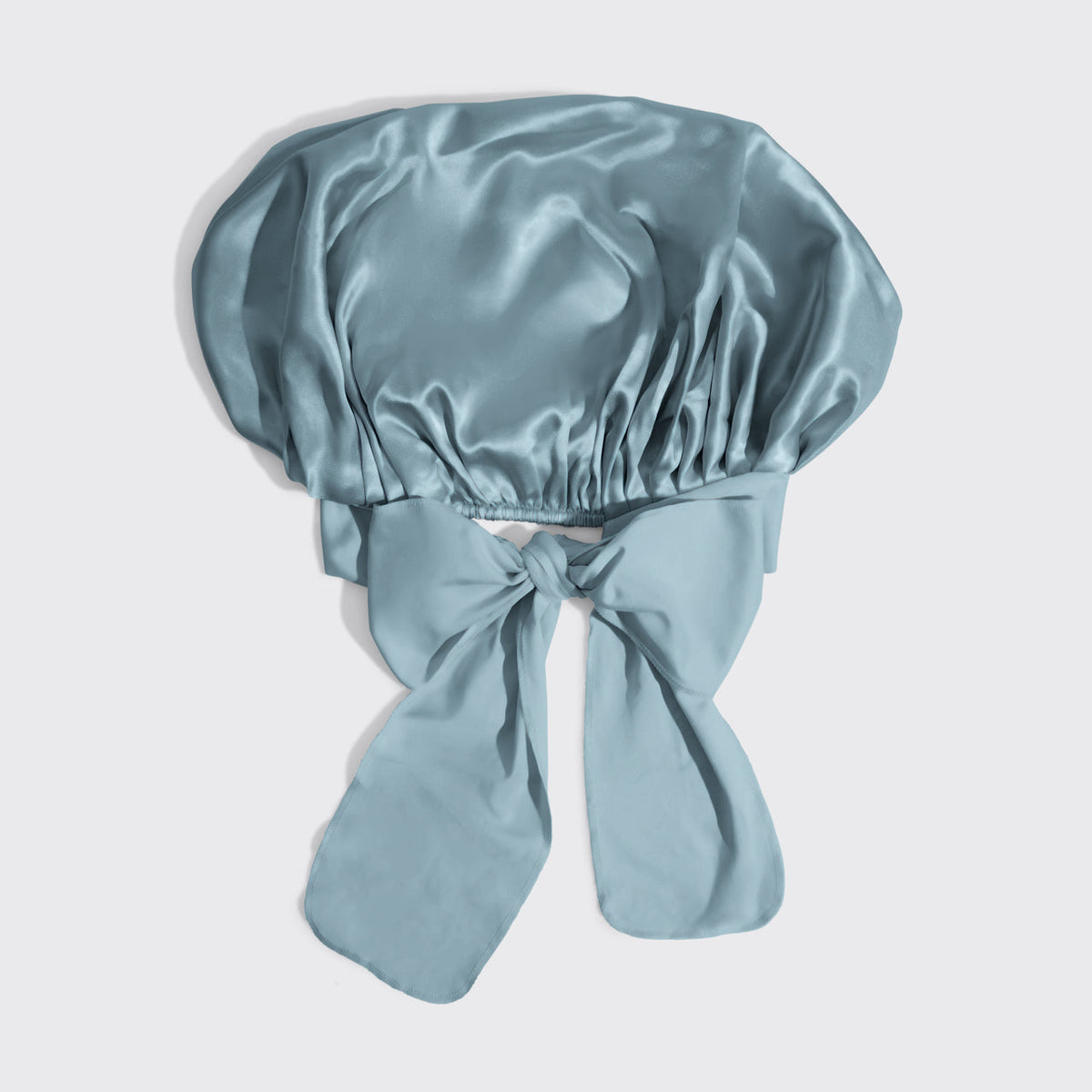 Haze Blue Oversized Satin Bonnet