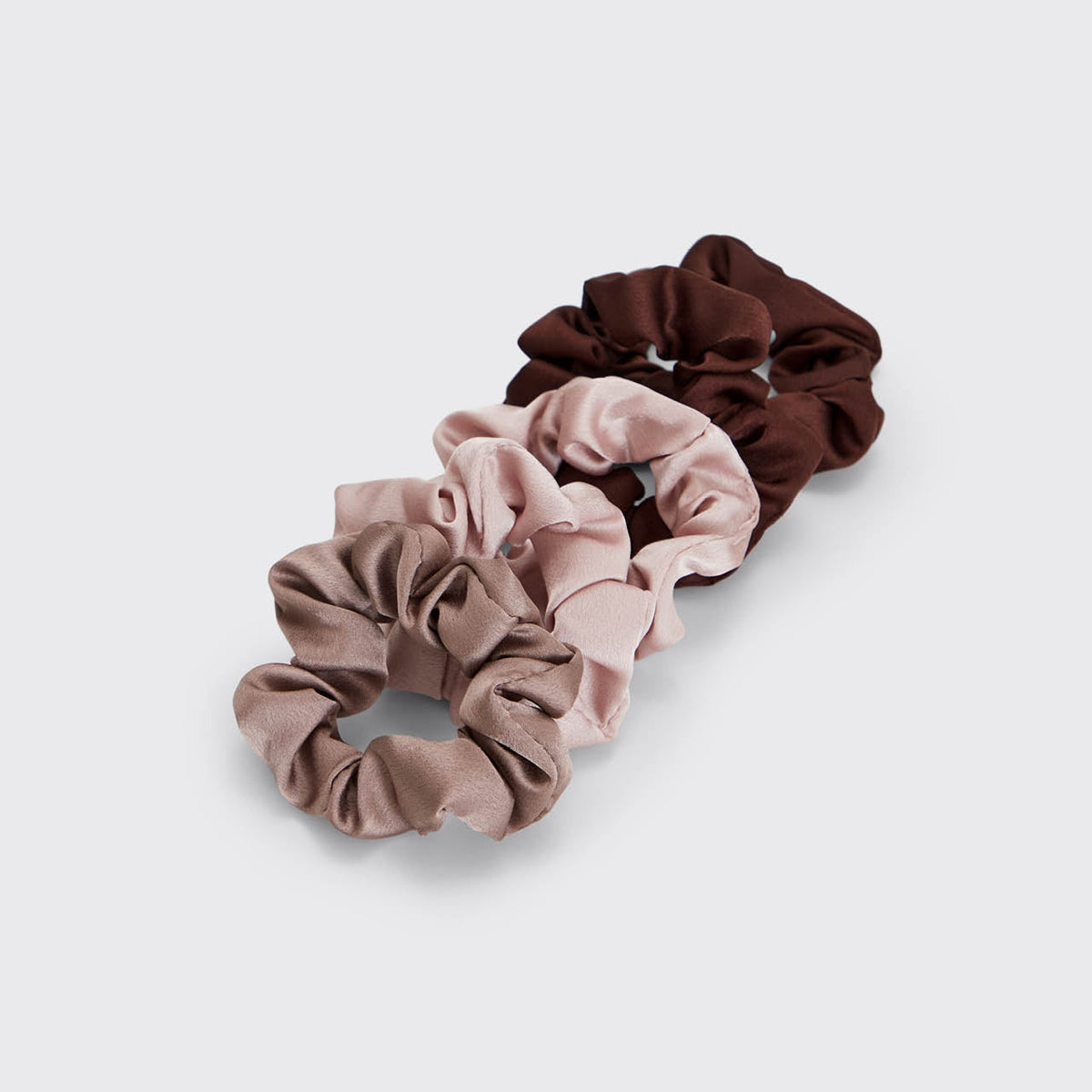 Cameo Satin Sleep Scrunchies 5pc Set