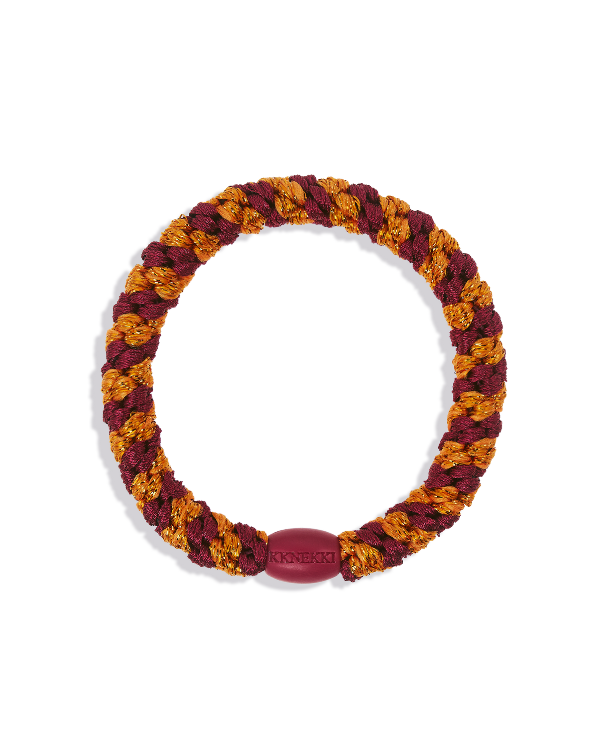 BORDEAUX ORANGE GLITTER STRIPE