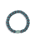 TEAL STEEL GREY GLITTER STRIPE