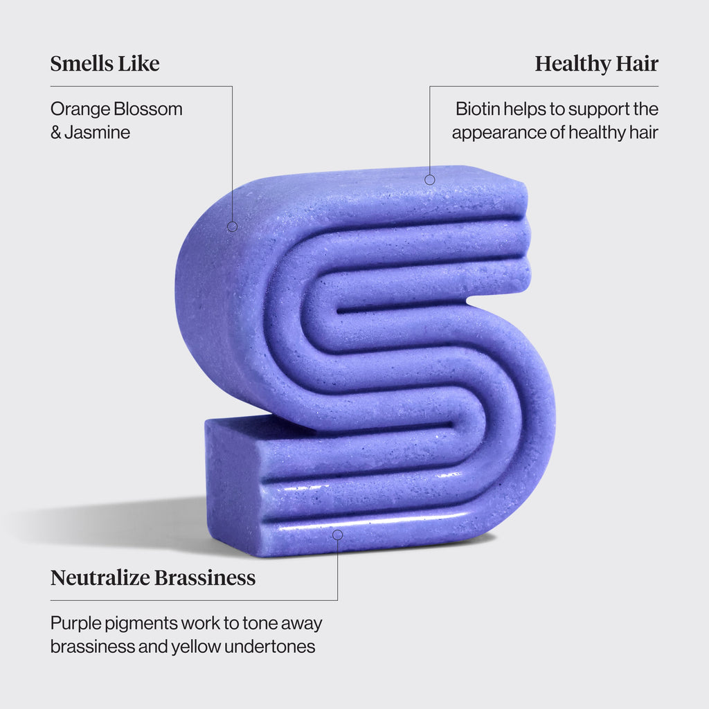 Purple Toning Shampoo Bar for Color-Treated & Grey Hair