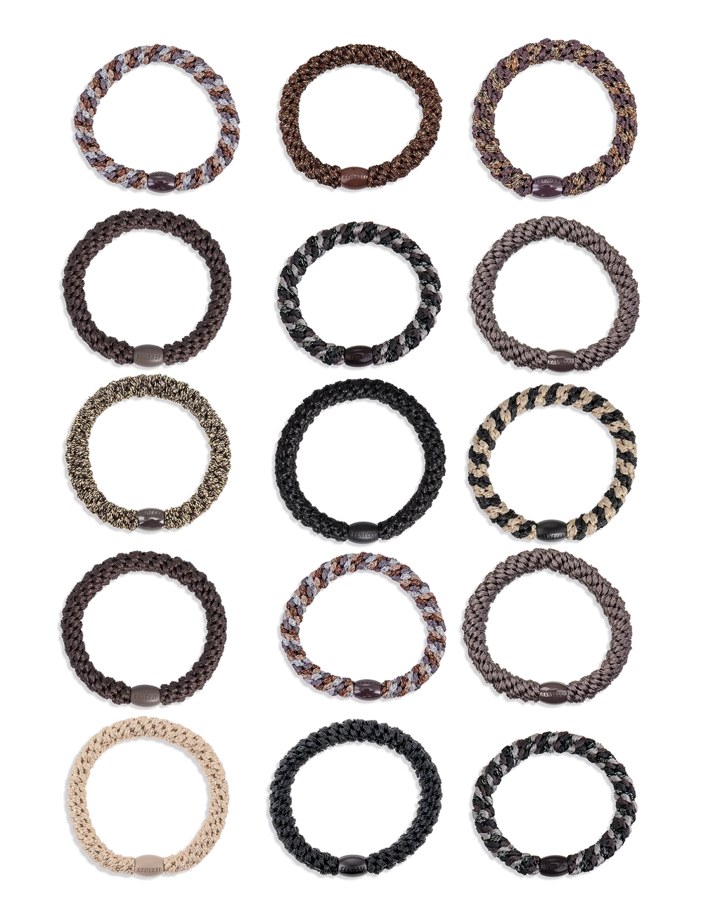 BRUNETTE SELECTION • 15 HAIR TIES