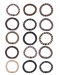 BRUNETTE SELECTION • 15 HAIR TIES