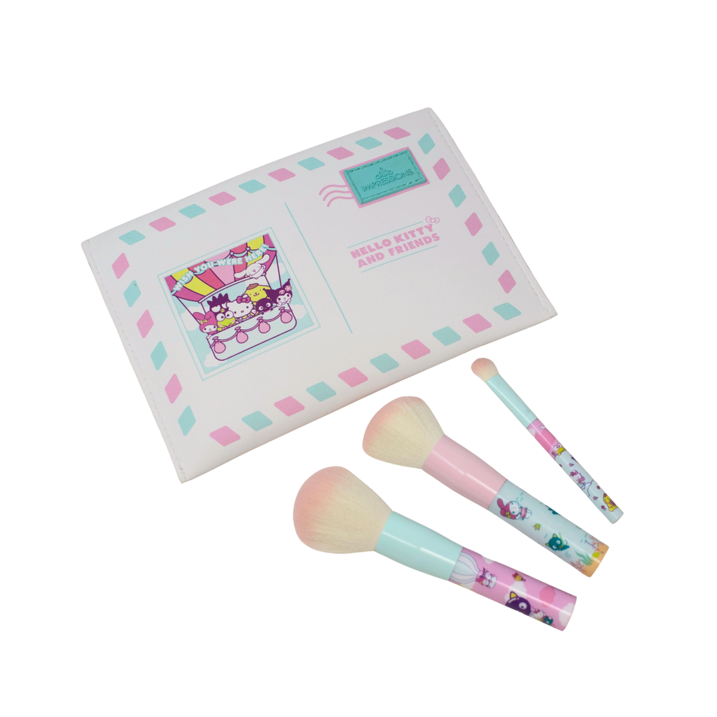 Hello Kitty® & Friends 3-PC Mini Makeup Brush Set