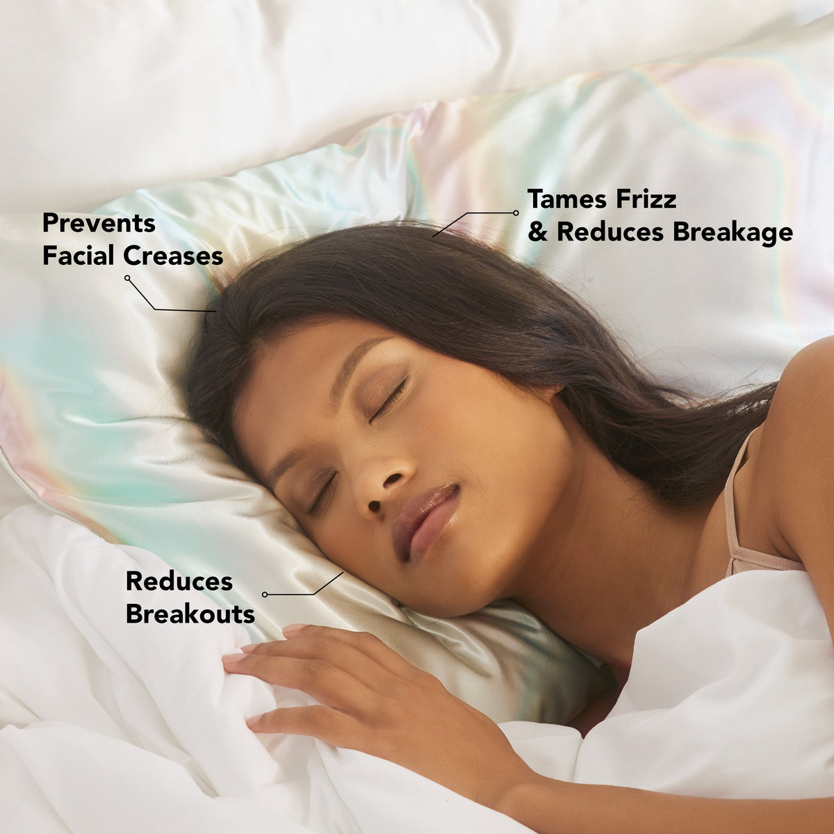 Satin Pillowcase in Aura