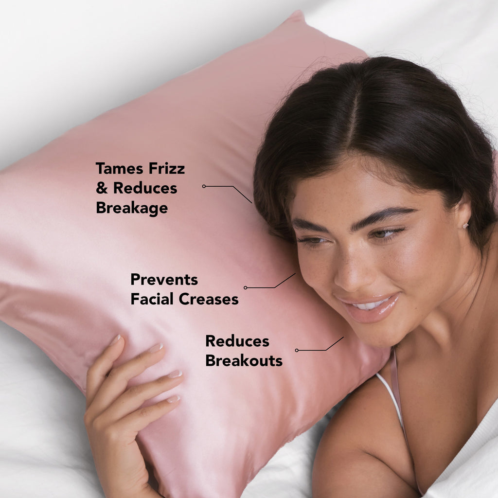 Satin Pillowcase in Blush